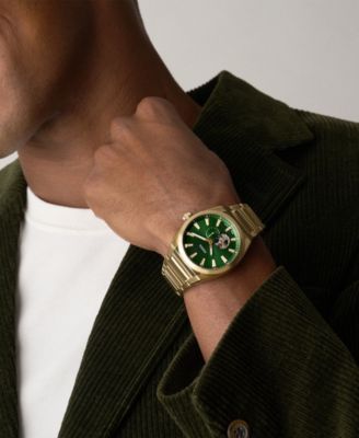 Men's Everett Automatic Gold-Tone Stainless Steel Watch, 42mm