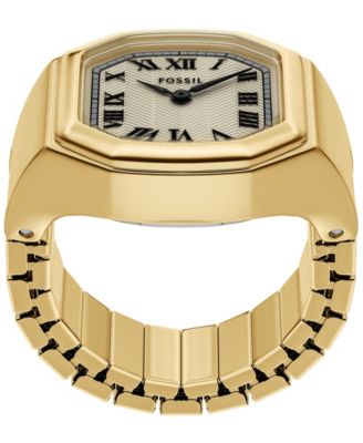 Women's Harlow Watch Ring Two-Hand Gold-Tone Stainless Steel Watch, 16mm