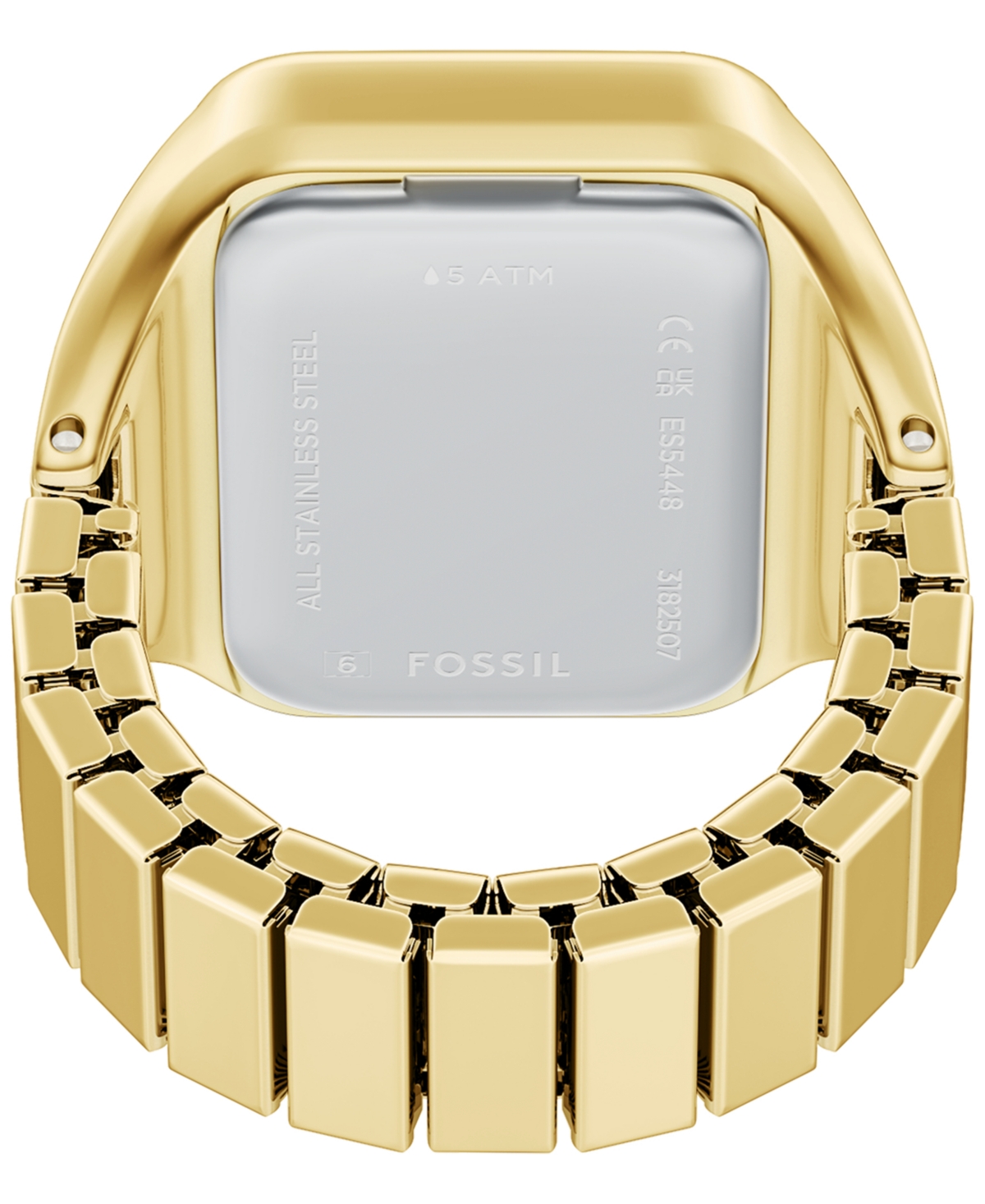 Fossil Women's Raquel Watch Ring Two-hand Gold-tone Stainless Steel Watch, 14mm In Gold