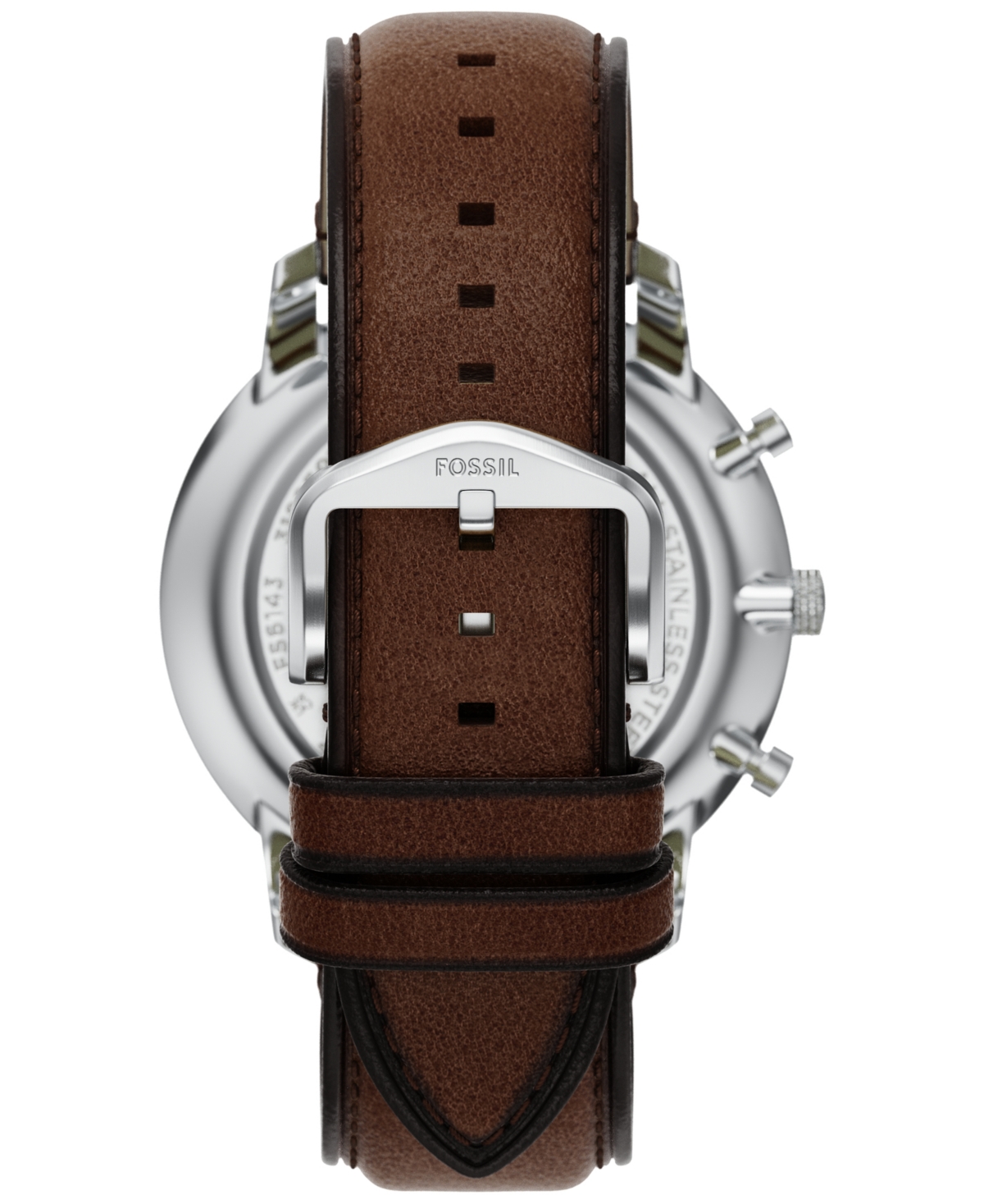 Fossil Men's Neutra Chronograph Brown Leather Watch, 44mm