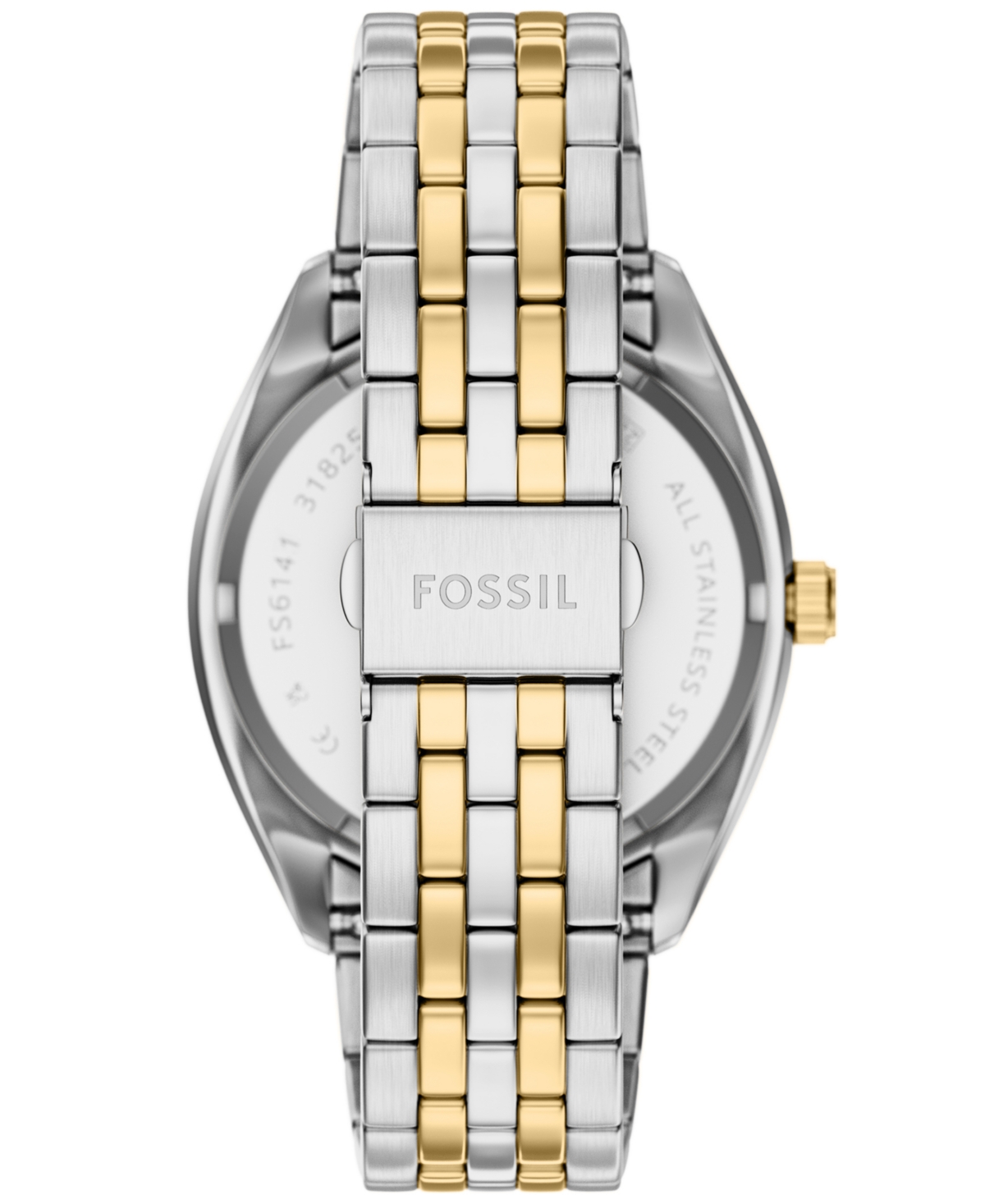 Fossil Men's Campbell Three-hand Day-date Two-tone Stainless Steel Watch, 42mm In Multi