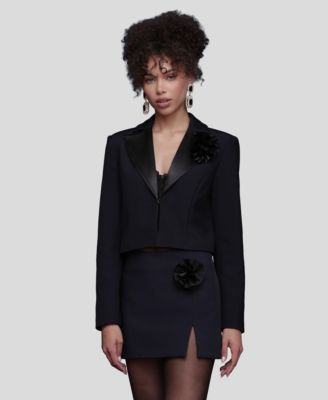 Women's Lapel Cropped Blazer
