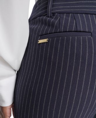 Women's Mid Rise Striped Sutton Trouser