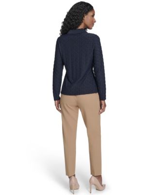 Women's Floral Clip Button-Up Top