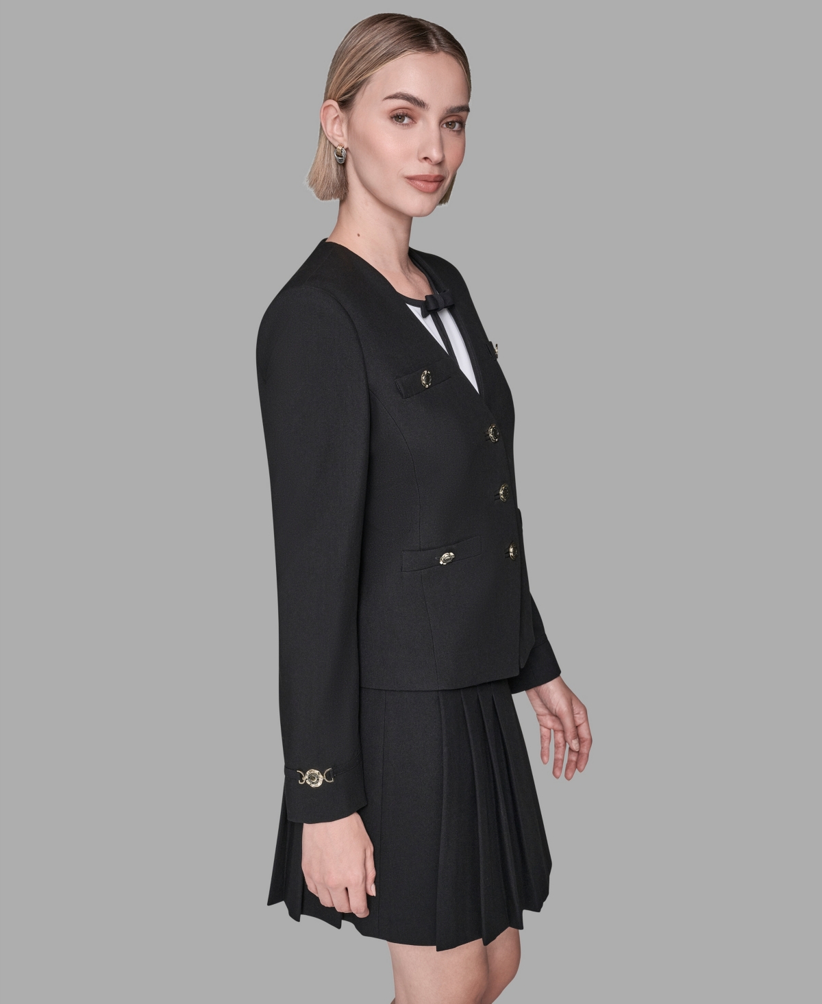 Karl Lagerfeld Paris Women's Embellished Long-Sleeve Jacket