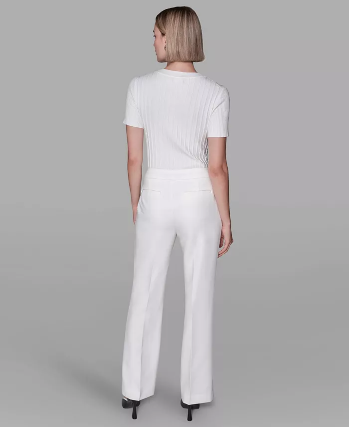 Women's Invisible Zipper Wide-Leg Ankle Pants - thumbnail 8