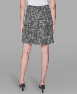 Women's Back Invisible Zipper Mini Skirt