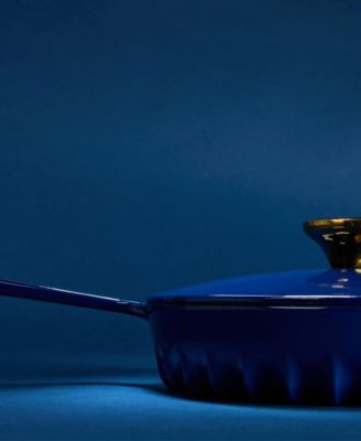 Rapid Heat Enameled Cast Iron 10" Frying Pan with Lid