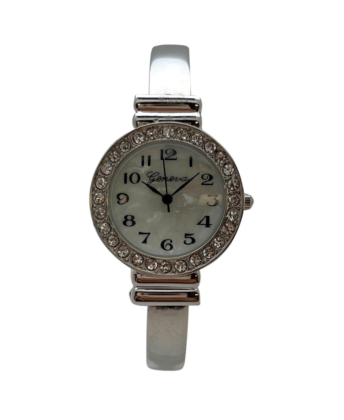 Серебряный Новый Стиль Со стразами Безель Браслет Женские часы