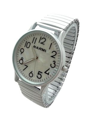 White Stretch and Classic Analog Women Watch