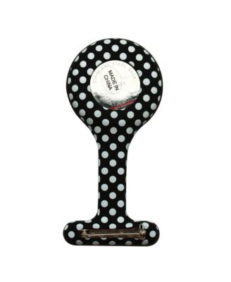 Polka Dots Printed Silicone Fob Nurse Watch