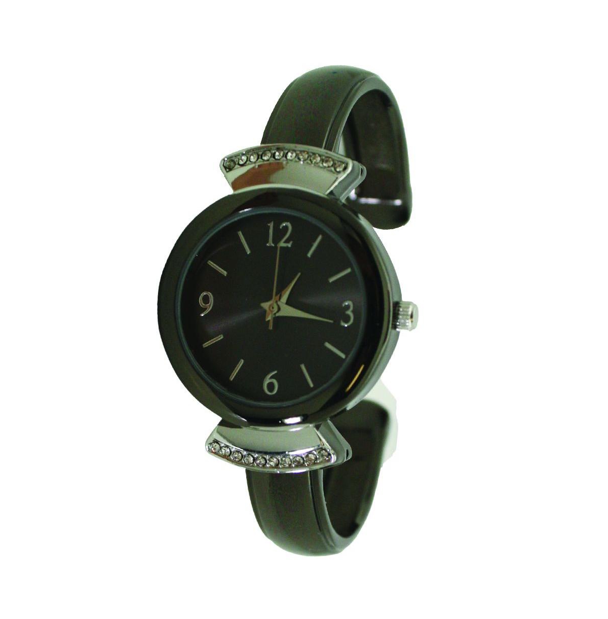 Gunmetal Silver Olivia Pratt Classic Every Day Metal Bangle Watch