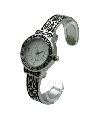 Antique Style Elegant Cuff Women Watch, Silver