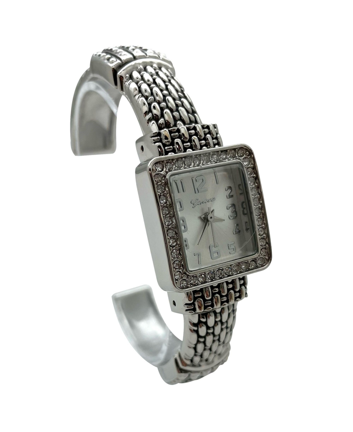 Olivia Pratt Elegant Detailed Band Square Face Bangle Women Watch