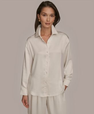 Women's Woven Button-Down Shirt