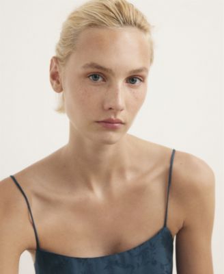 Women's Jacquard Satin Nightdress