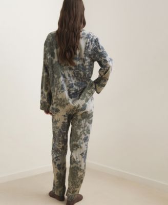 Women's Blurred Print Pajama Bottoms