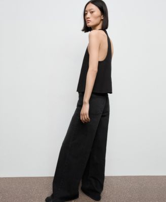 Women's Low-Cut Back Halter Top