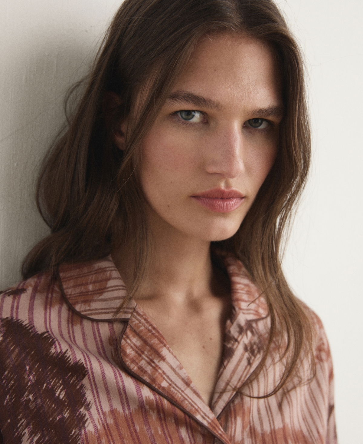 Mango Women's Blurred Print Pajama Shirt