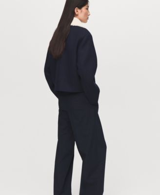 Women's Borg Collar Wool Blend Jacket