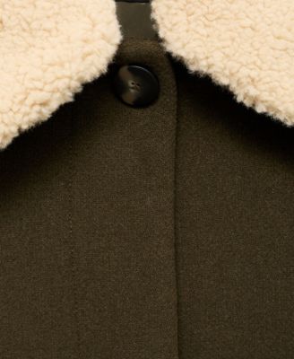 Women's Borg Collar Wool Blend Jacket