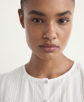 Women's Lace Detail Cotton Nightgown