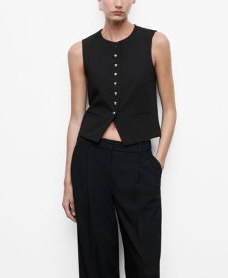 MANGO - Women's Jewel Buttons Vest