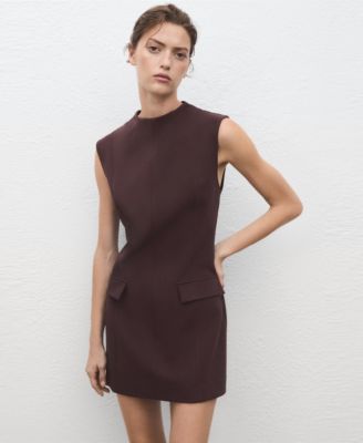 MANGO - Women's Patch Pockets Short Dress