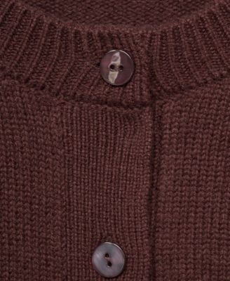 Women's Chunky Knit Wool-Blend Cardigan