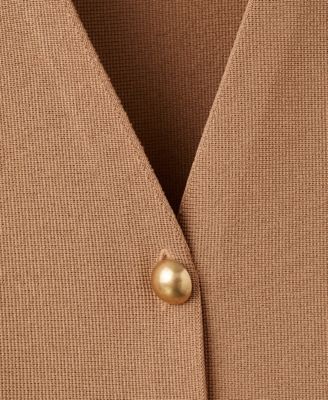 Women's Fitted Knitted Buttons Jacket