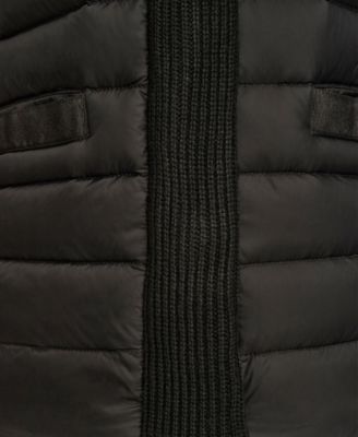 Women's Down Fill Packable Puffer Jacket with Sweater Trim Collar