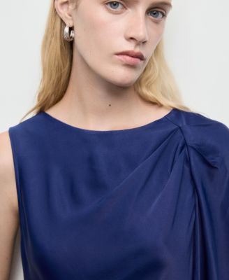 Women's Asymmetrical Satin Dress
