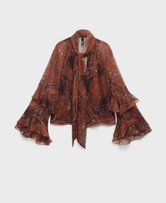 MANGO - Women's Paisley Print Blouse
