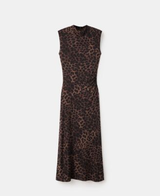 Women's Leopard-Print Fitted Dress