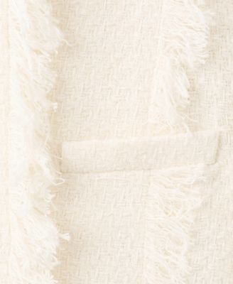 Women's Frayed Edge Tweed Jacket