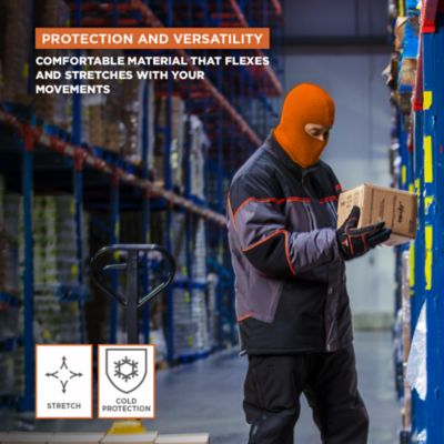 Men's Open Hole Face Mask - Breathable, Flexible, and Warm Winter Face Cover