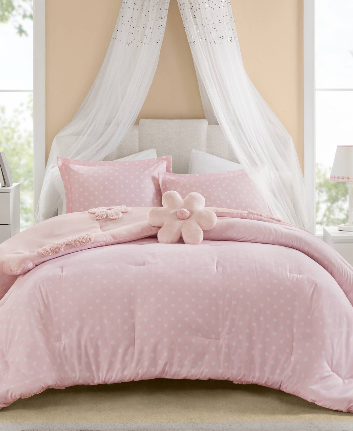 Intelligent Design Gracie Floral Reversible 4-pc. Comforter Set, Full/queen In Pink