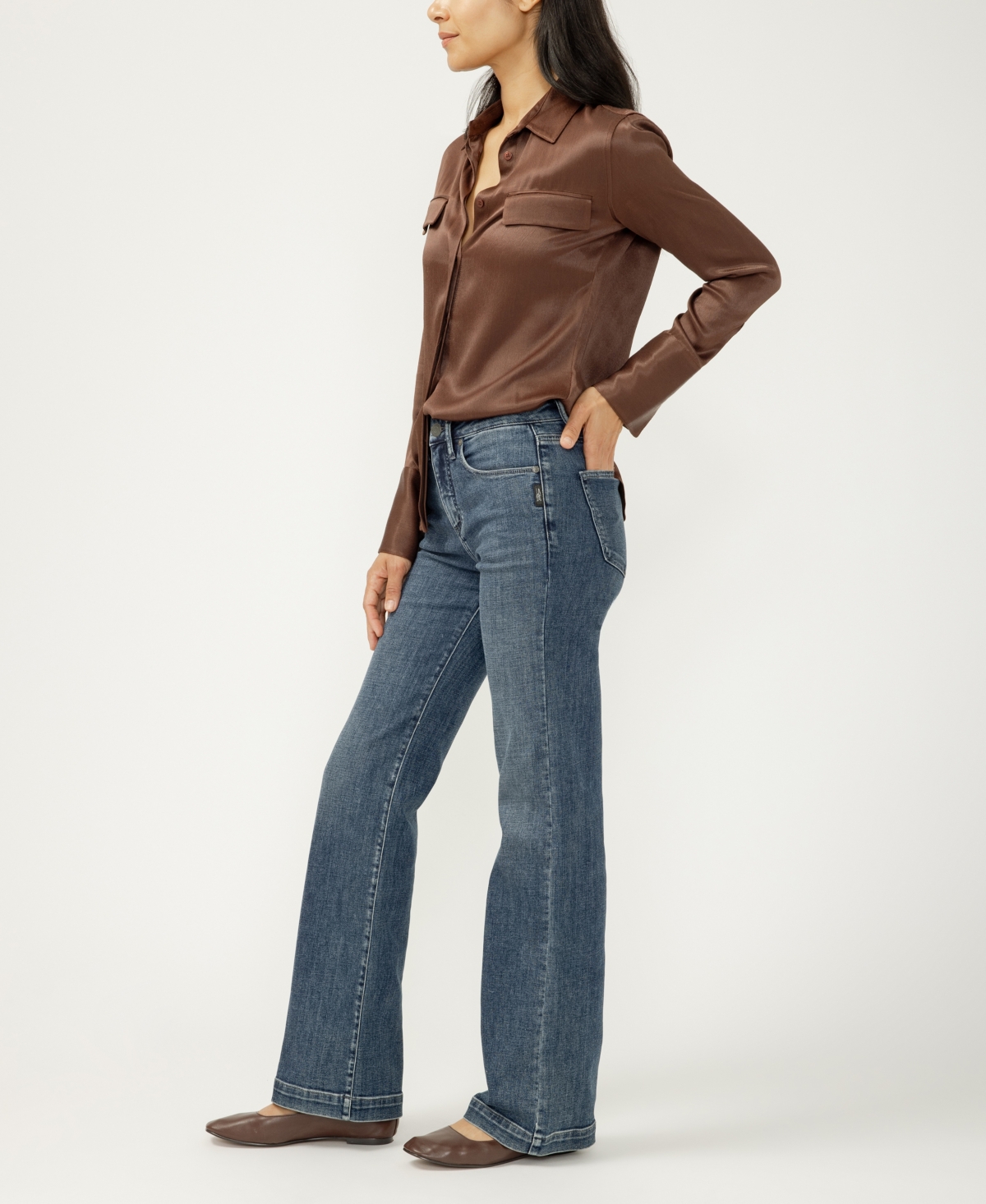 Silver Jeans Co. Women's Avery Curvy-Fit Trouser