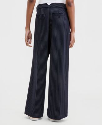 Women's Wide-Leg Pleated Trousers
