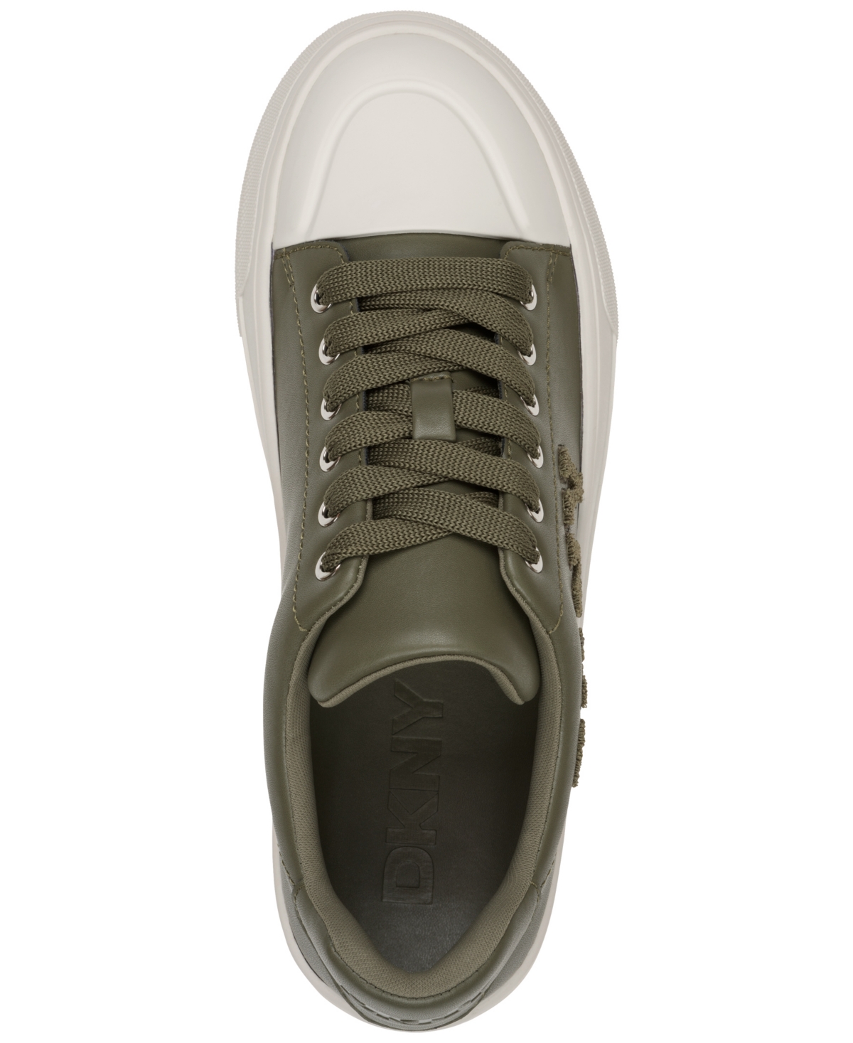 Dkny Women's York Lace Up Sneaker In Green