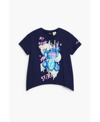 Girls Girls's Stitch V-neck T-shirt