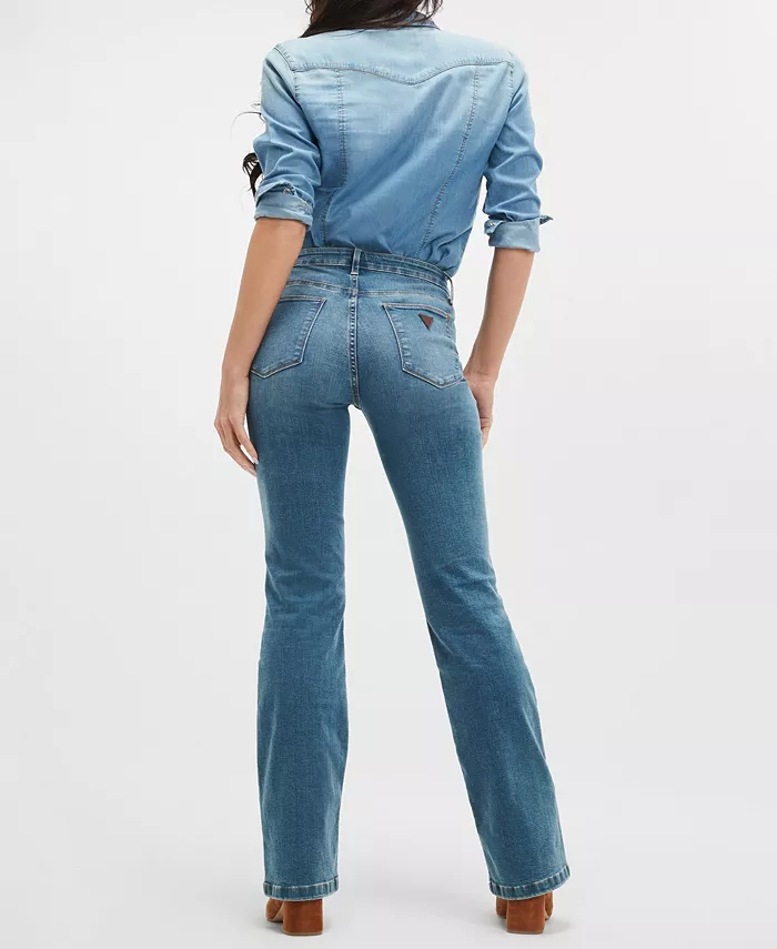 Women's Sexy Mid-Rise Bootcut Jeans - thumbnail 4