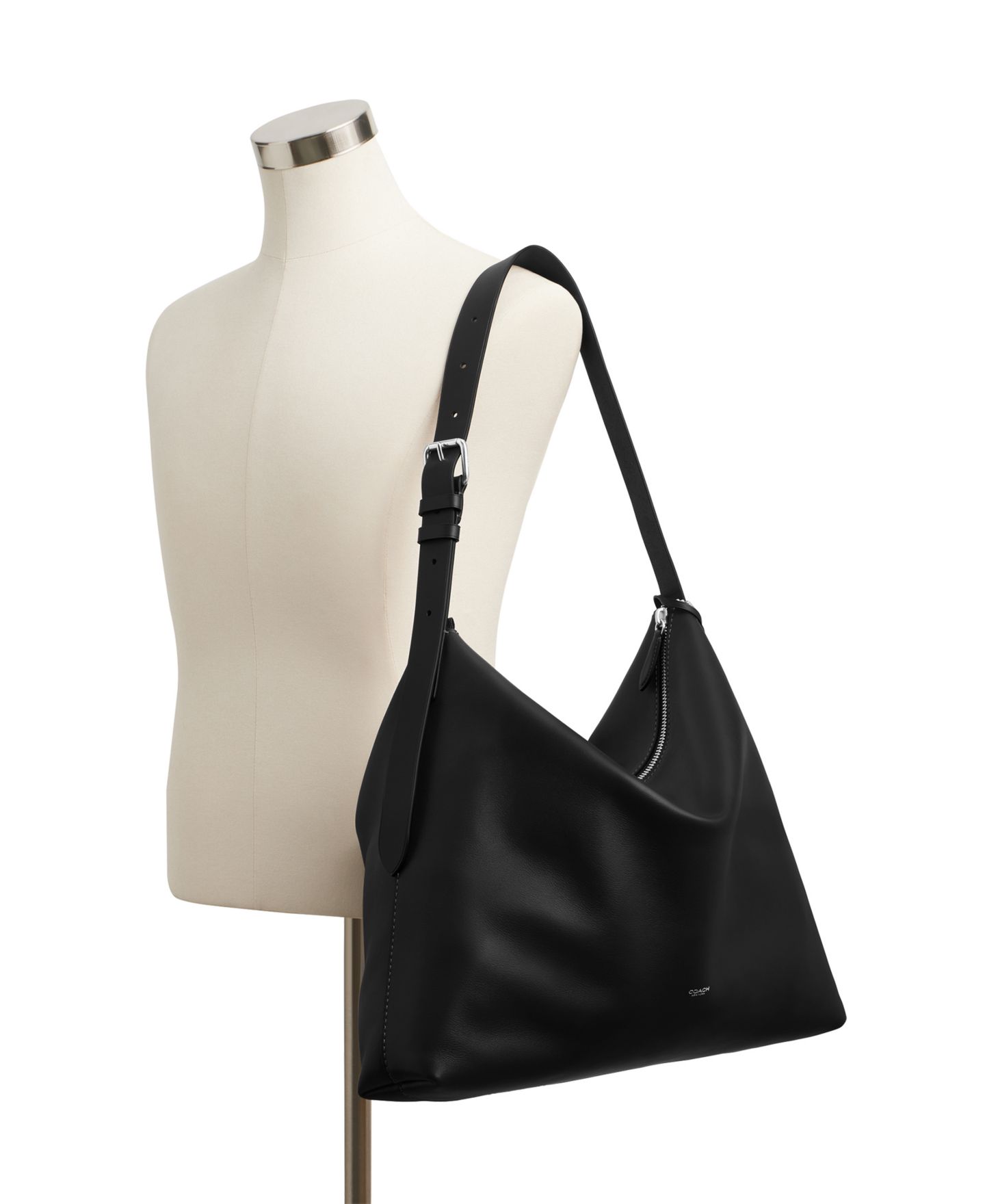 Сумка COACH Mott Zip-Top Messenger, цвет: Чёрный — фото 6