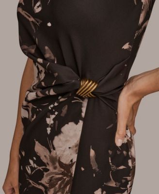 Women's Floral Print Sleeveless Dress