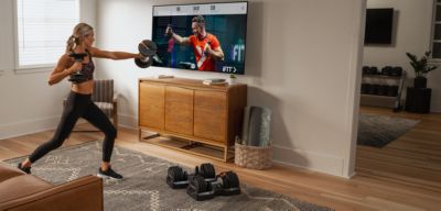 55 lb Select-a-Weight Dumbbell Pair, Black