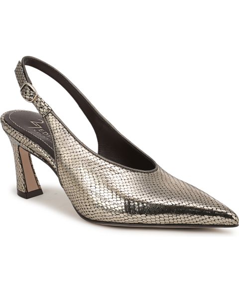 Женские туфли 27 EDIT Naturalizer Elaine Slingback Pumps, цвет: Оловянный змеиный кожаный