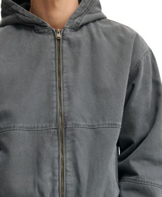 Men's Cropped Hooded Bomber