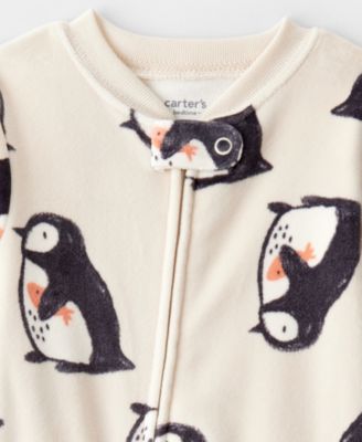 Baby Boys' or Baby Girl Dream Plush Footed Long-Sleeve One Piece Pajama