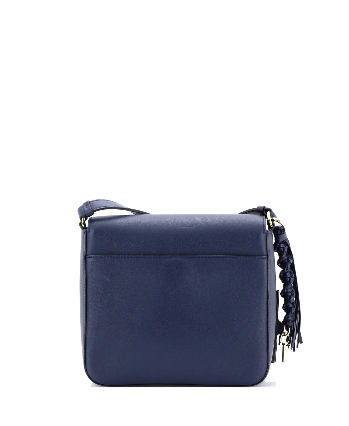 Pre-Owned Salvatore Ferragamo Medium Tassel Gancini Lock Flap Shoulder Bag Leather