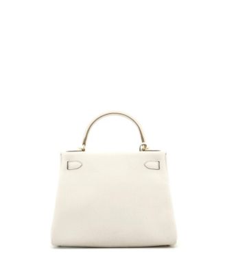 Kelly 28 Handbag Light Togo with Gold Hardware